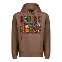 Chestnut santa's favorite nurse Premium Hoodie - Jasminsmagicworld
