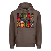 Coffee santa's favorite nurse Premium Hoodie - Jasminsmagicworld