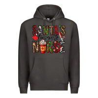 Smoke santa's favorite nurse Premium Hoodie - Jasminsmagicworld