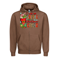 Chestnut i run on coffee and christmas cheer Zipper Hoodie - Zillion Design Studio