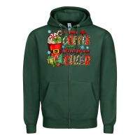 Sports Green i run on coffee and christmas cheer Zipper Hoodie - Zillion Design Studio