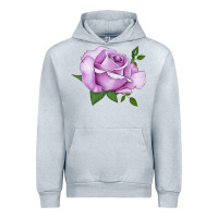 Heather Grey life's little pleasures rose Urban Hoodie - LillyAllenDesigns