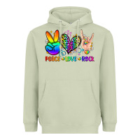 Matcha peace love rock Heavyweight Hoodie - Zillion Design Studio