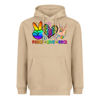Mushroom peace love rock Heavyweight Hoodie - Zillion Design Studio