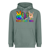 Sage peace love rock Heavyweight Hoodie - Zillion Design Studio