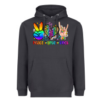Smoke peace love rock Heavyweight Hoodie - Zillion Design Studio