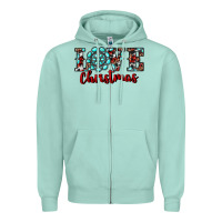 Seafoam Western Gemstone Christmas Love Zipper Hoodie - RanaPortraitStore