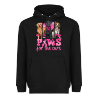 Black Paws For The Cure Heavyweight Hoodie - texasbilliewilder