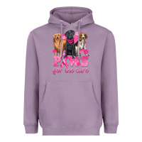 Lavender Paws For The Cure Heavyweight Hoodie - texasbilliewilder