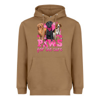 Toasted Coconut Paws For The Cure Heavyweight Hoodie - texasbilliewilder