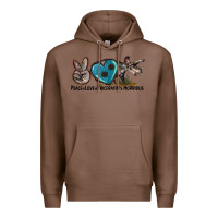 Chestnut peace love triceratops horridus Premium Hoodie - LillyAllenDesigns
