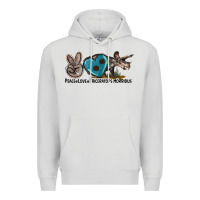 Dove Grey peace love triceratops horridus Premium Hoodie - LillyAllenDesigns
