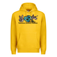 Lemon peace love triceratops horridus Premium Hoodie - LillyAllenDesigns