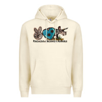 Sandshell peace love triceratops horridus Premium Hoodie - LillyAllenDesigns