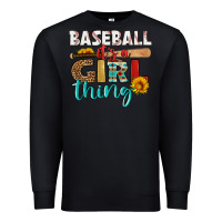 Black baseball it's a girl thing Premium Sweatshirt - HRA Design Shop