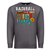 Charcoal Heather baseball it's a girl thing Premium Sweatshirt - HRA Design Shop