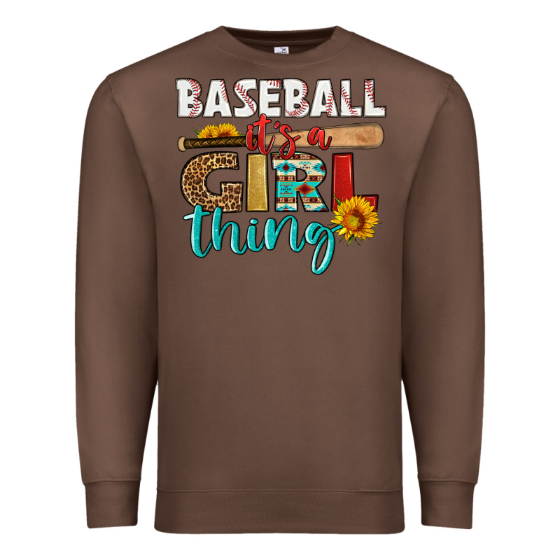 Baseball It's A Girl Thing Premium Sweatshirt by HRA Design Shop | Teevron