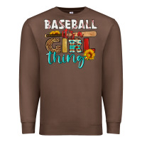 Chestnut baseball it's a girl thing Premium Sweatshirt - HRA Design Shop