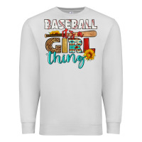 Dove Grey baseball it's a girl thing Premium Sweatshirt - HRA Design Shop