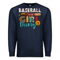Navy baseball it's a girl thing Premium Sweatshirt - HRA Design Shop