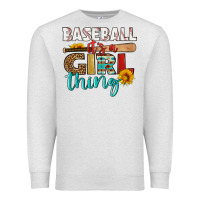 Oatmeal Heather baseball it's a girl thing Premium Sweatshirt - HRA Design Shop
