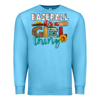 Ocean Blue baseball it's a girl thing Premium Sweatshirt - HRA Design Shop