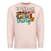 Pale Pink baseball it's a girl thing Premium Sweatshirt - HRA Design Shop
