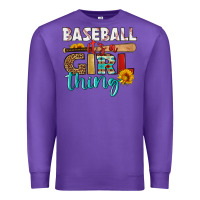 Purple baseball it's a girl thing Premium Sweatshirt - HRA Design Shop