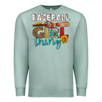 Seafoam baseball it's a girl thing Premium Sweatshirt - HRA Design Shop