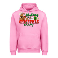 Fuchsia Pink Baking Christmas cheer Urban Hoodie - NancyCooperArtShop