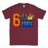 Burgundy Sixth Grade Classic Tee - RanaPortraitStore