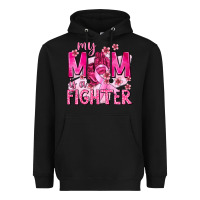 Black My Mom Is a Fighter with Ribbon Heavyweight Hoodie - texasbilliewilder