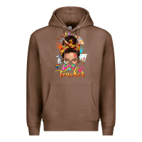 Chestnut art teacher messy bun Premium Hoodie - NancyCooperArtShop
