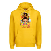 Lemon art teacher messy bun Premium Hoodie - NancyCooperArtShop