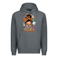 Rock art teacher messy bun Premium Hoodie - NancyCooperArtShop