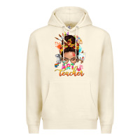 Sandshell art teacher messy bun Premium Hoodie - NancyCooperArtShop