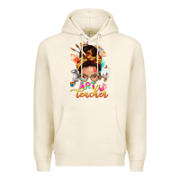 Tofu art teacher messy bun Premium Hoodie - NancyCooperArtShop