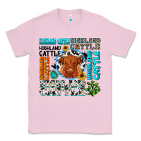 Bubblegum Pink highland cattle Classic Tee - texasbilliewilder