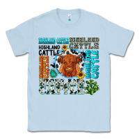 Dusty Blue highland cattle Classic Tee - texasbilliewilder