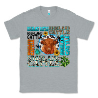 Heather Grey highland cattle Classic Tee - texasbilliewilder