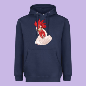 Silly Chicken Head Heavyweight Hoodie Designed By Ranaportraitstore