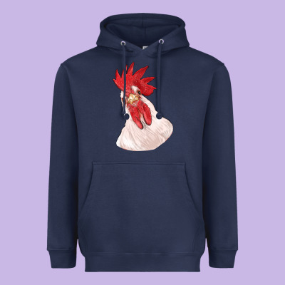 Silly Chicken Head Heavyweight Hoodie Designed By Ranaportraitstore