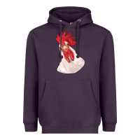 Plum silly chicken head Heavyweight Hoodie - RanaPortraitStore