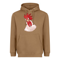 Toasted Coconut silly chicken head Heavyweight Hoodie - RanaPortraitStore