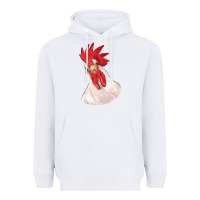 White silly chicken head Heavyweight Hoodie - RanaPortraitStore