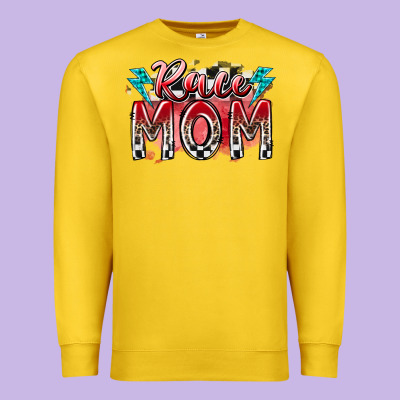 Race Mom Premium Sweatshirt Designed By Racoondesign