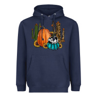 Navy sunflower cactus pumpkin fall Heavyweight Hoodie - RanaPortraitStore