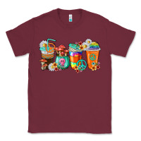 Burgundy hippie coffee cups Classic Tee - texasbilliewilder