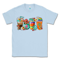 Dusty Blue hippie coffee cups Classic Tee - texasbilliewilder