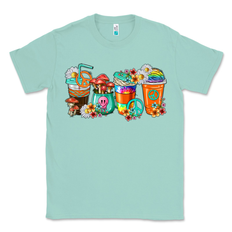 Hippie Coffee Cups Classic Tee by texasbilliewilder | Teevron
